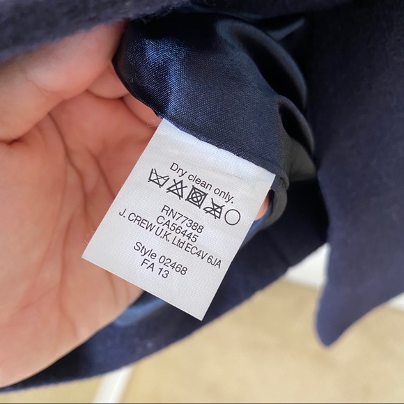J. Crew Stadium Cloth Captain Coat.  Recently dried cleaned - Picture 7 of 11